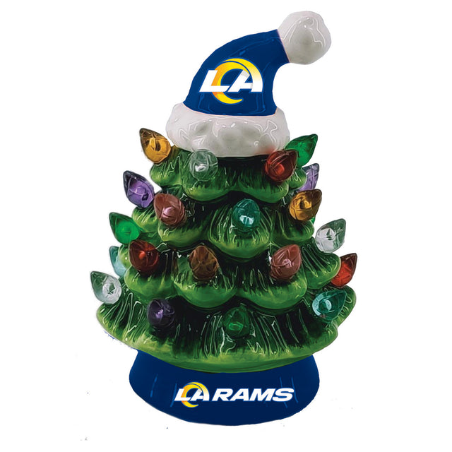 Adorno navideño con luces LED de 4" de Los Angeles Rams