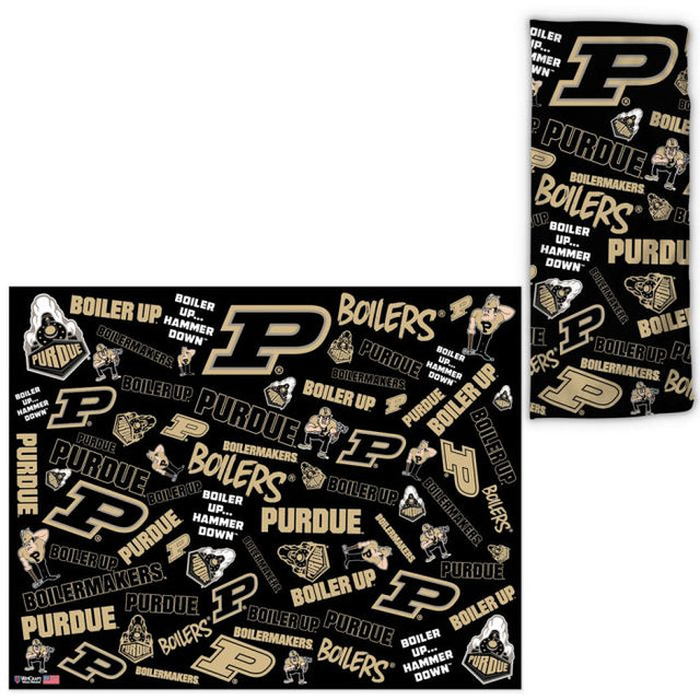 Envolturas para ventiladores con estampado disperso de los Purdue Boilermakers