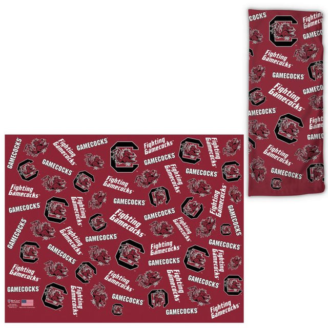Envolturas para fanáticos con estampados dispersos de los Gamecocks de Carolina del Sur
