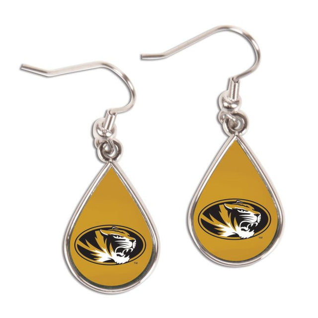 Missouri Tigers Earrings Jewelry Carded Tear Drop