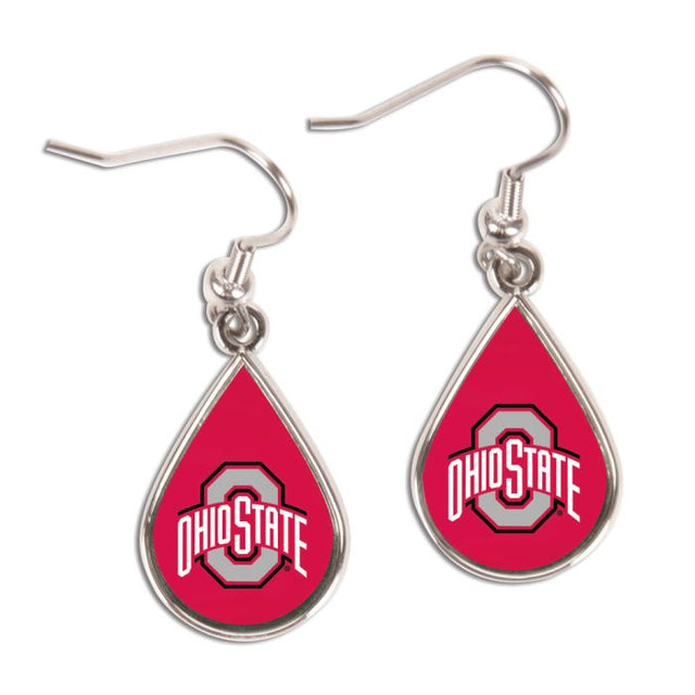 Ohio State Buckeyes tear Earrings Jewelry Carded Tear Drop