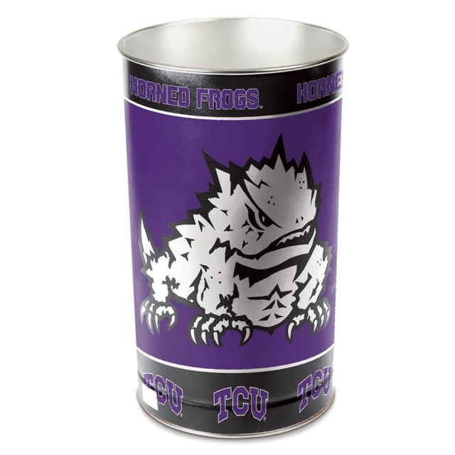 TCU Horned Frogs Wastebasket - tapered 15"H