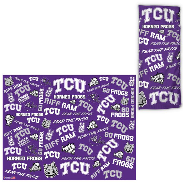 TCU Horned Frogs Scatter Print Fan Wraps
