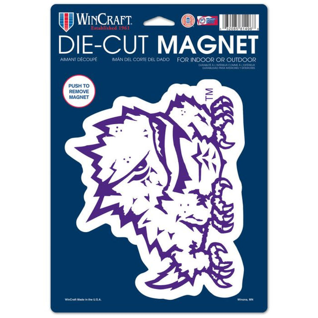 TCU Horned Frogs Die Cut Logo Magnet 6.25" x 9"