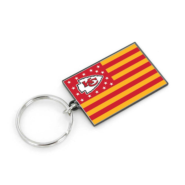Kansas City Chiefs Americana Flag Keychain -KT-1106-07