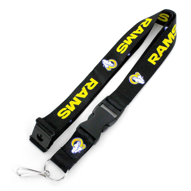 Cordón del equipo Los Angeles Rams (NEGRO) -LN-095-33-BK