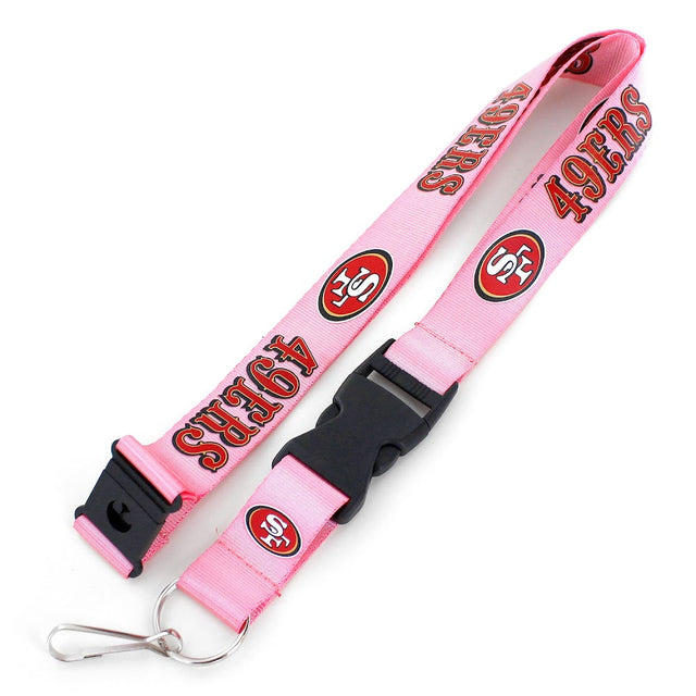 Cordón del equipo San Francisco 49ers (PINK) -LN-095-26-PK