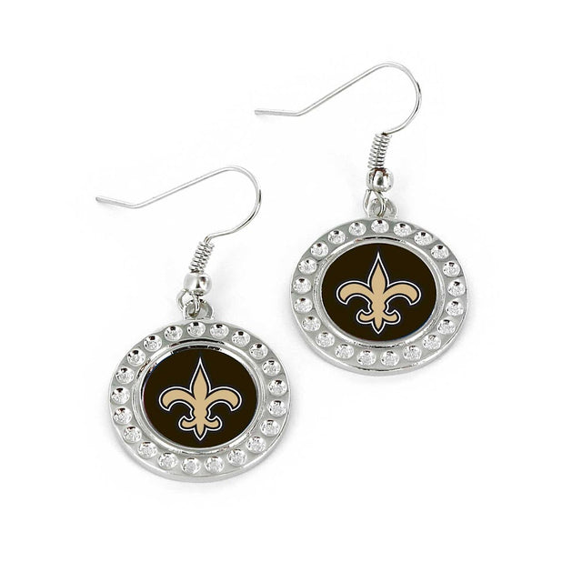 Pendientes con hoyuelos de los New Orleans Saints (FJ-1080) -ER-959-22