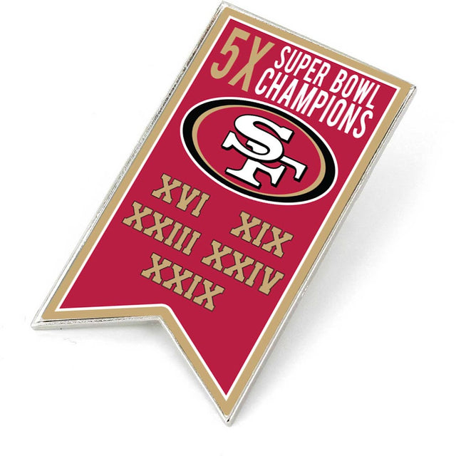 San Francisco 49ers Championship Banner Pin (SP) -PN-1064-26