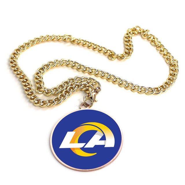 Los Angeles Rams (GOLD) Team Emblem Necklace -PD-632-33