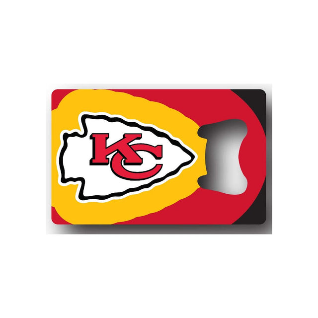 Imán para abrir botellas con forma de tarjeta de crédito de los Kansas City Chiefs -BK-1179-07