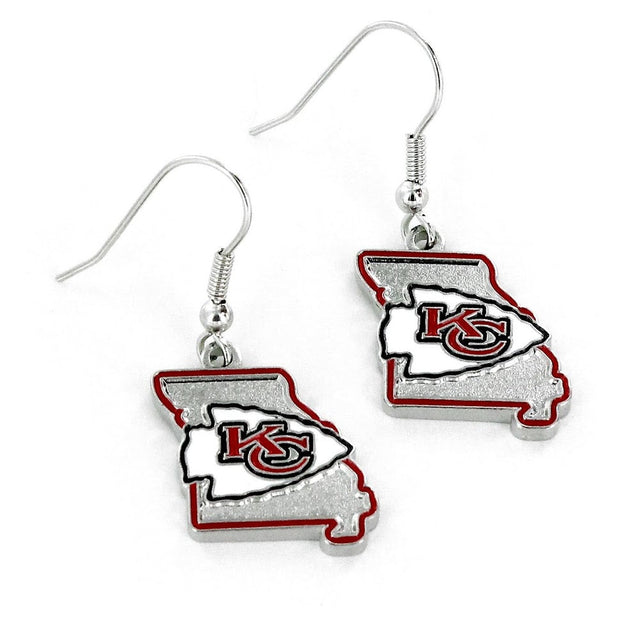 Kansas City Chiefs - State Design Earrings -ER-469-07