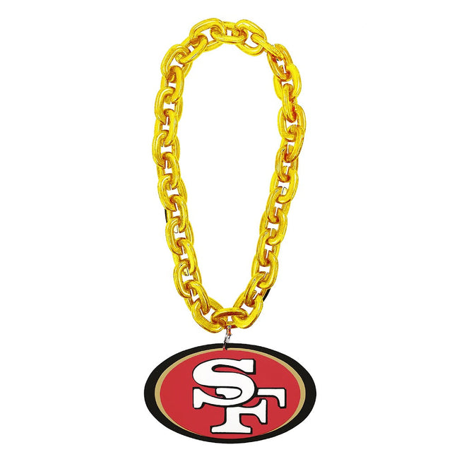 Cadena para fanáticos de los San Francisco 49ers (GOLD) -FF-590-26-GD