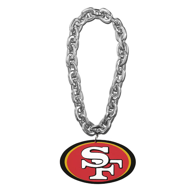 Cadena para ventiladores de los San Francisco 49ers (PLATA) -FF-590-26-SV