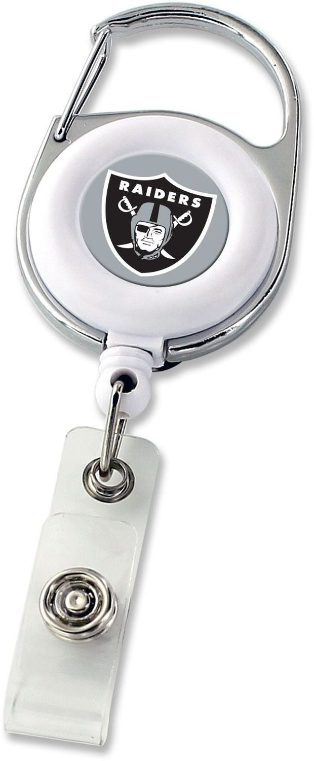 Carrete de insignias con clip de lujo de Los Vegas Raiders -BH-972-35