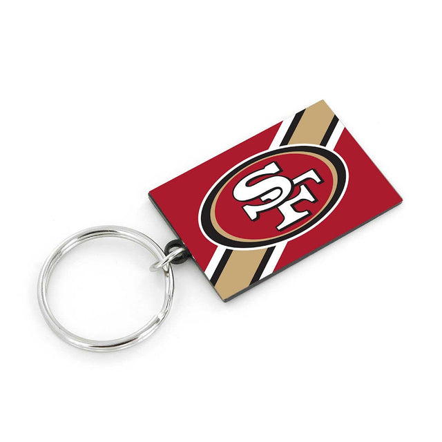 Llavero rayado de los San Francisco 49ers -KT-1189-26