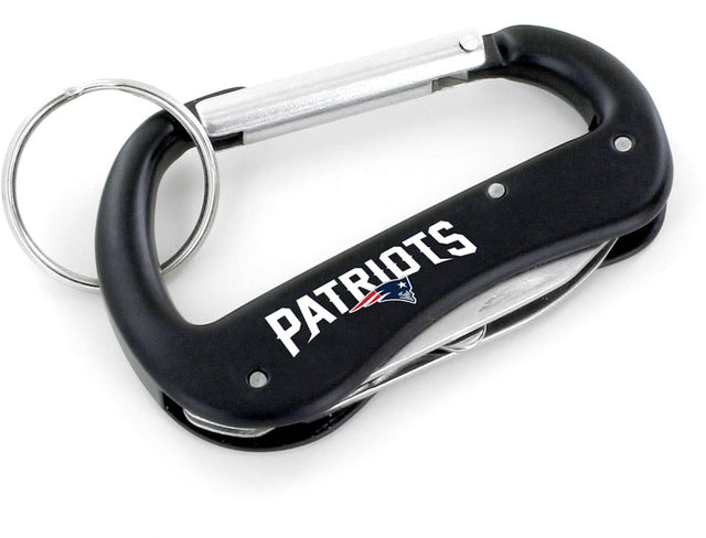 Llavero con mosquetón multiherramienta de los New England Patriots (SP) -KT-1000-10