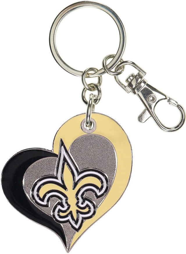 Llavero con forma de corazón de los New Orleans Saints -KT-287-22