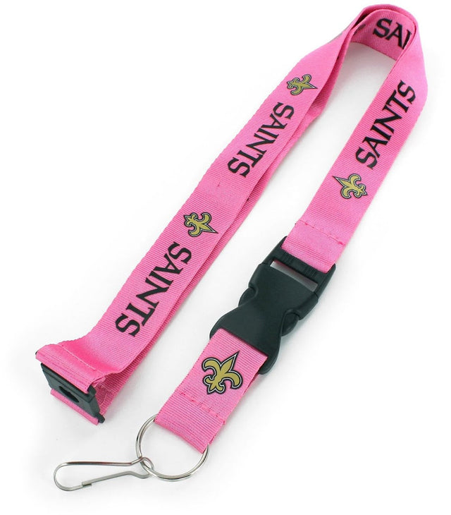 Cordón para el equipo New Orleans Saints (PINK) (NM) -LN-095-22-PK