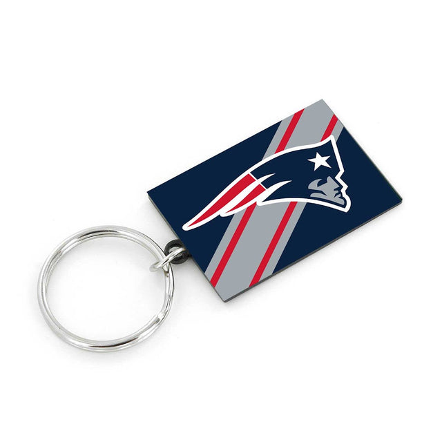 Llavero con rayas de los New England Patriots -KT-1189-10