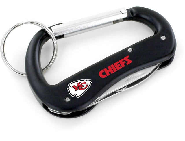 Kansas City Chiefs Carabiner Multi Tool Keychain (SP) -KT-1000-07