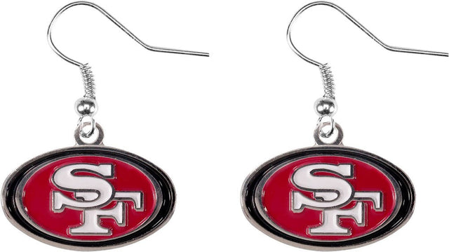 Pendientes colgantes con el logotipo de los San Francisco 49ers -ER-015-26