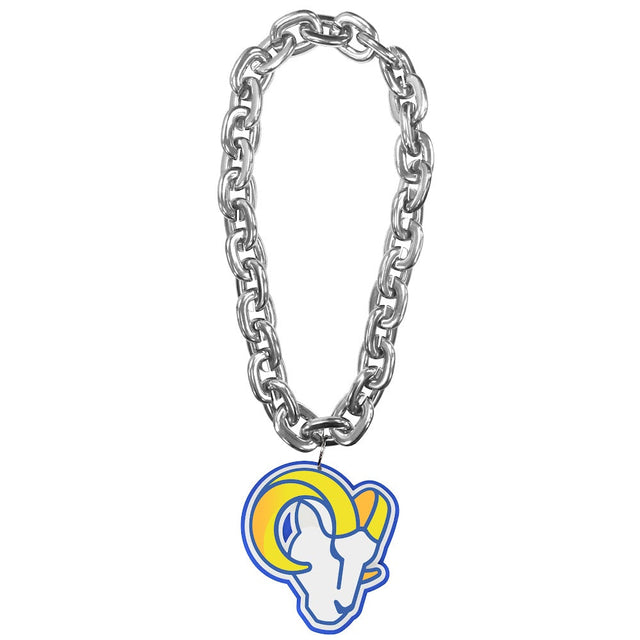 Los Angeles Rams Ram Head Logo (SILVER) Fan Chain -FF-590-33-RHD-SV