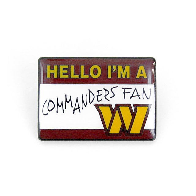 Washington Commanders Name Tag Pin -PN-625-37