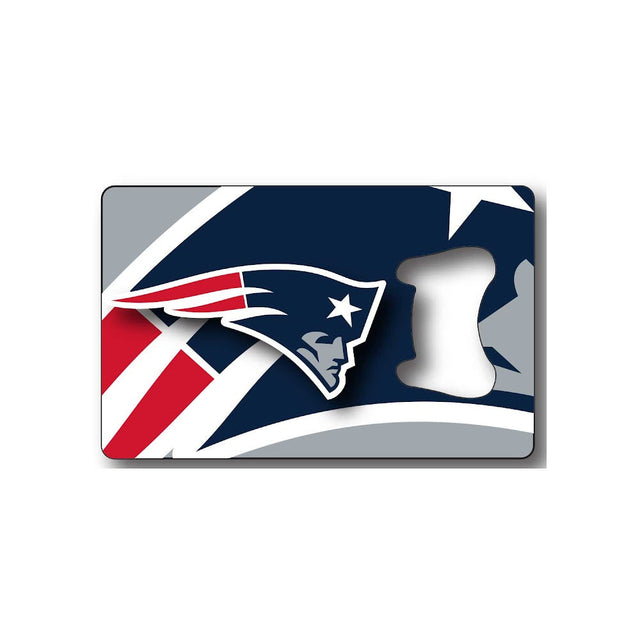 Imán para abrir botellas con forma de tarjeta de crédito de los New England Patriots -BK-1179-10