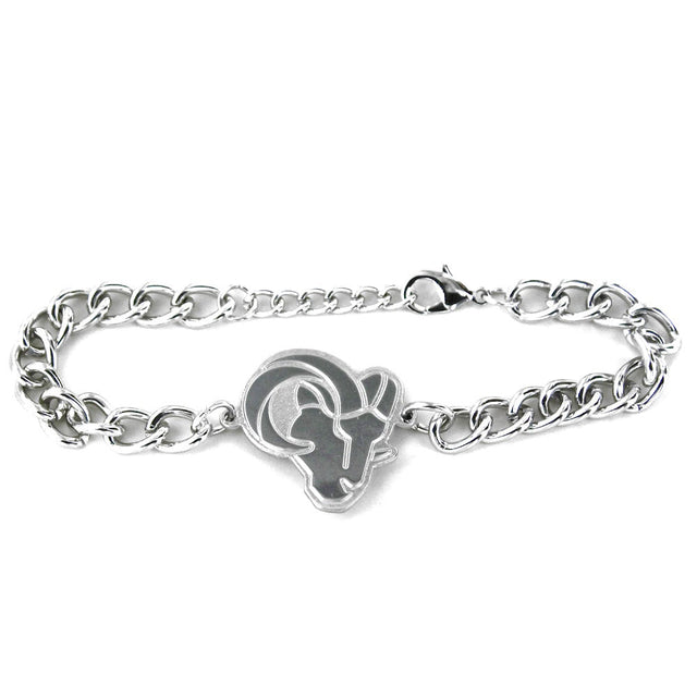 Los Angeles Rams Chain Link Logo Bracelet -BC-642-33