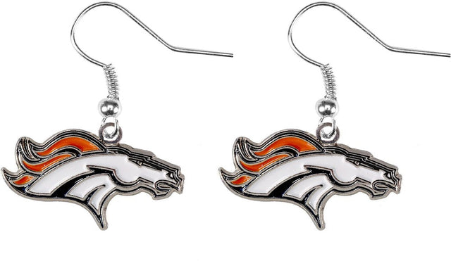 Pendientes colgantes con el logotipo de los Denver Broncos -ER-015-04