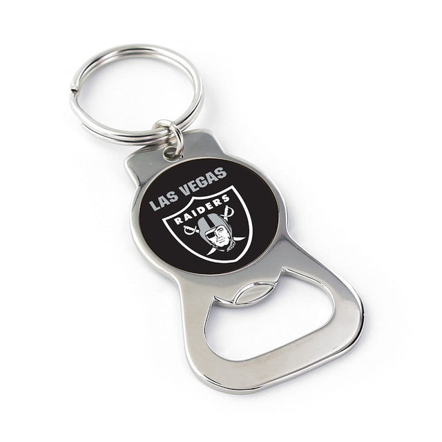 Llavero abridor de botellas con la leyenda "LV" de Los Vegas Raiders -BK-702-35-LV