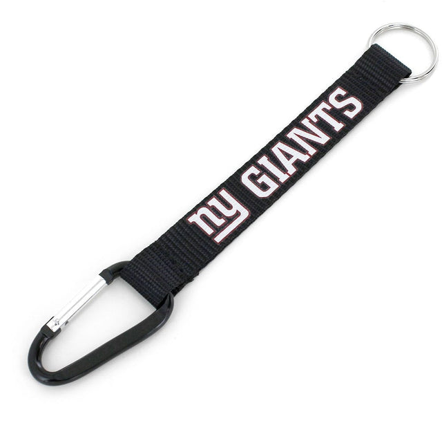 New York Giants Black Carabiner Lanyard Keychain (NM) -KT-147-23-BK