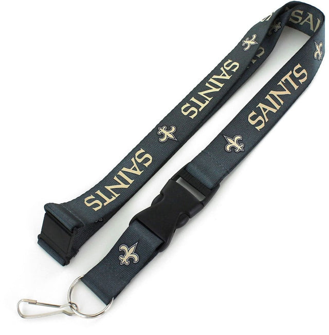 Cordón del equipo New Orleans Saints (CHARCOAL) -LN-095-22-CH