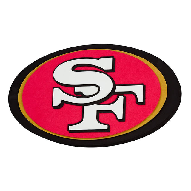Letrero de pared con el logotipo del equipo San Francisco 49ers -FF-595-26