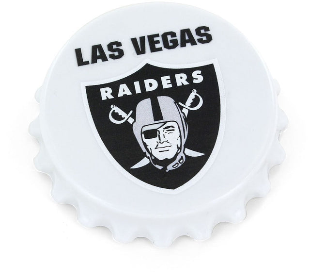 Imán destapador de botellas con la inscripción "LV" de Las Vegas Raiders (OC) -MG-831-35-LV