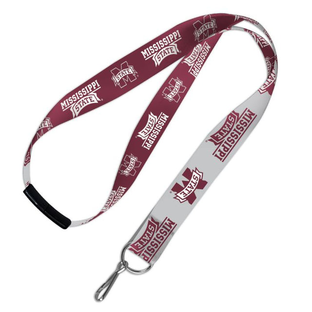 Mississippi State Bulldogs Lanyards w/Breakaway 1"