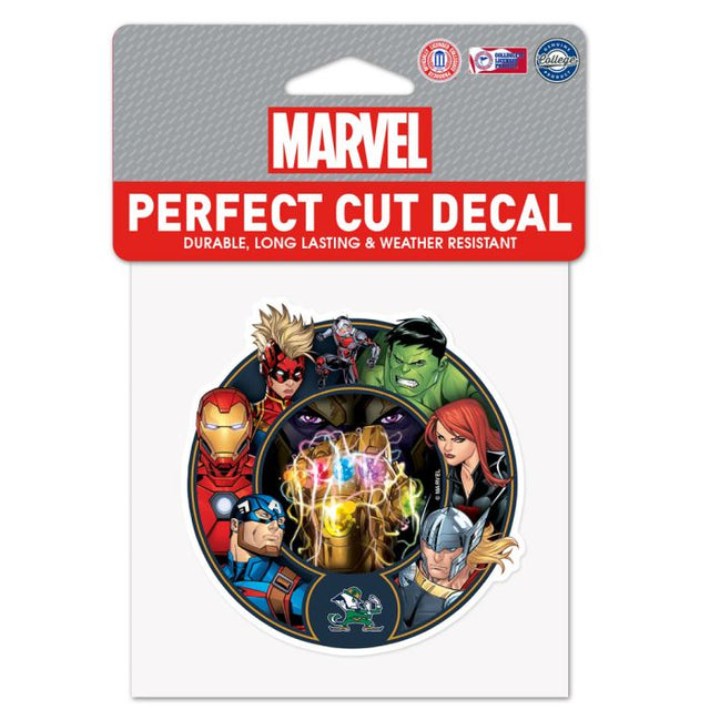 Notre Dame Fighting Irish / Marvel (C) 2021 Marvel Perfect Cut Color Decal 4" x 4"