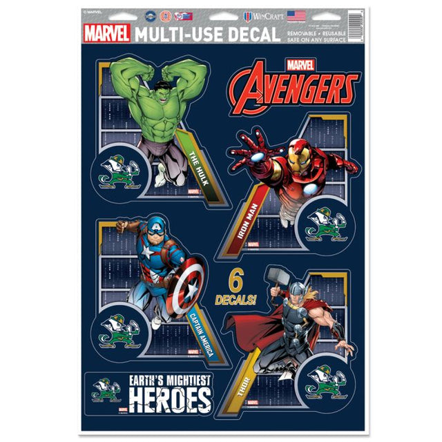 Notre Dame Fighting Irish / Marvel (C) 2021 Marvel Multi-Use Decal 11" x 17"
