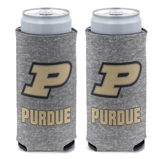 Enfriador de latas delgado HEATHERED de 12 oz de Purdue Boilermakers
