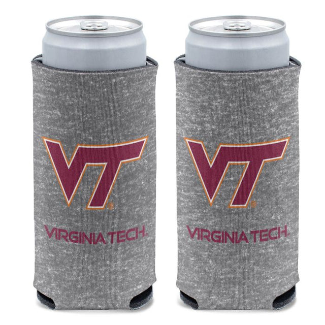 Virginia Tech Hokies HEATHERED 12 oz Slim Can Cooler