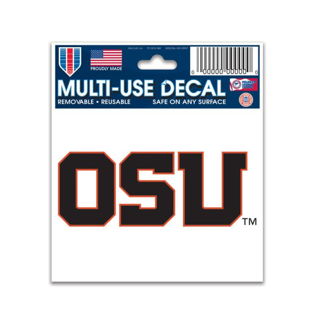 Calcomanía multiusos de Oregon State Beavers de 3" x 4"