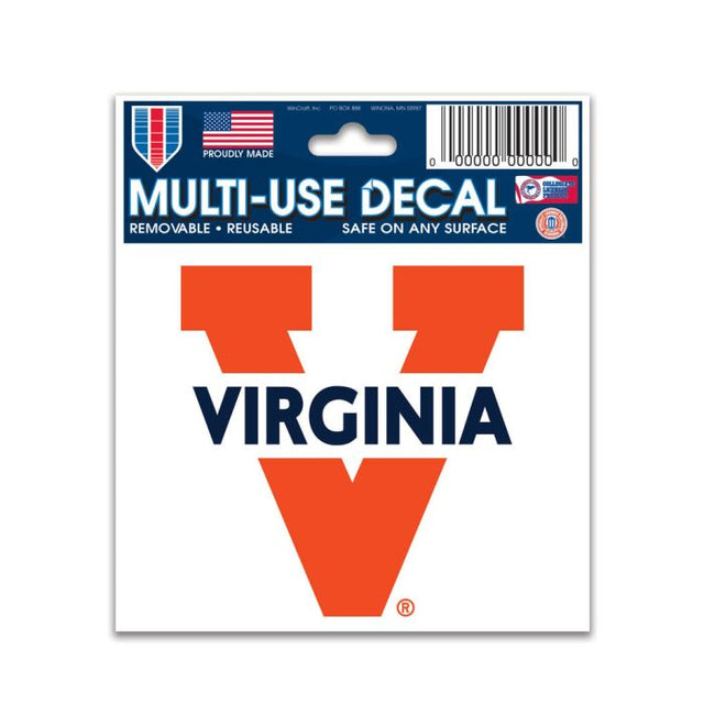 Virginia Cavaliers Multi-Use Decal 3" x 4"