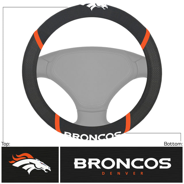 Funda de malla y costura para volante de los Denver Broncos