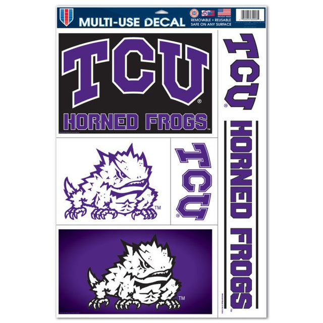 TCU Horned Frogs Multi Use Decal 11" x 17"