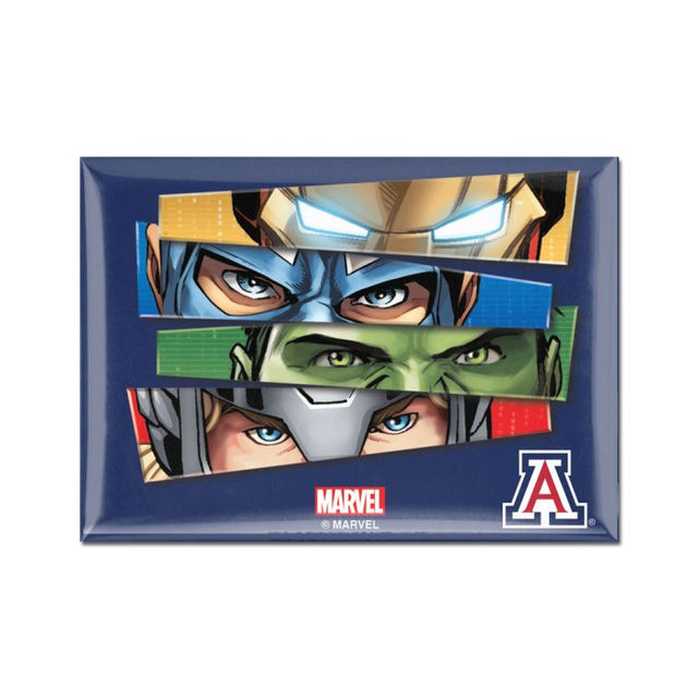 Imán de metal de 2,5" x 3,5" de Arizona Wildcats/Marvel (c) 2021
