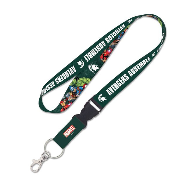 Michigan State Spartans / Marvel (c) 2021 MARVEL Lanyard w/detachable buckle 1"