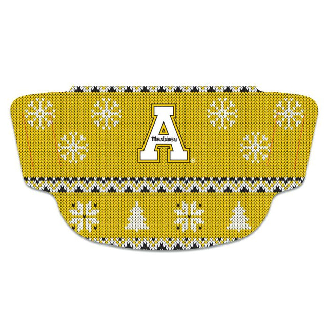 Máscara de fanático de suéter feo de la MLB de Appalachian State Mountaineers / Littlest Fan