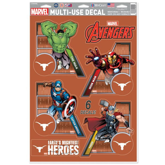 Texas Longhorns / Marvel (C) 2021 Marvel Multi-Use Decal 11" x 17"