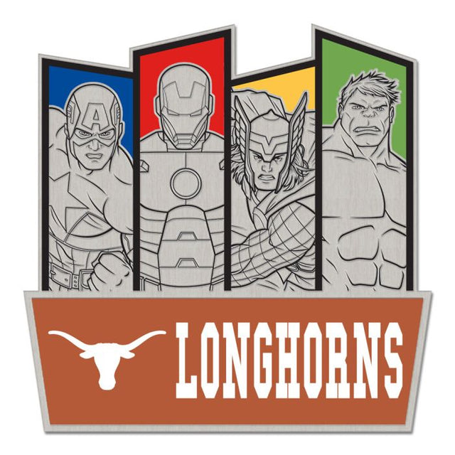 Texas Longhorns / Marvel (C) 2021 Marvel Collector Pin Jewelry Card
